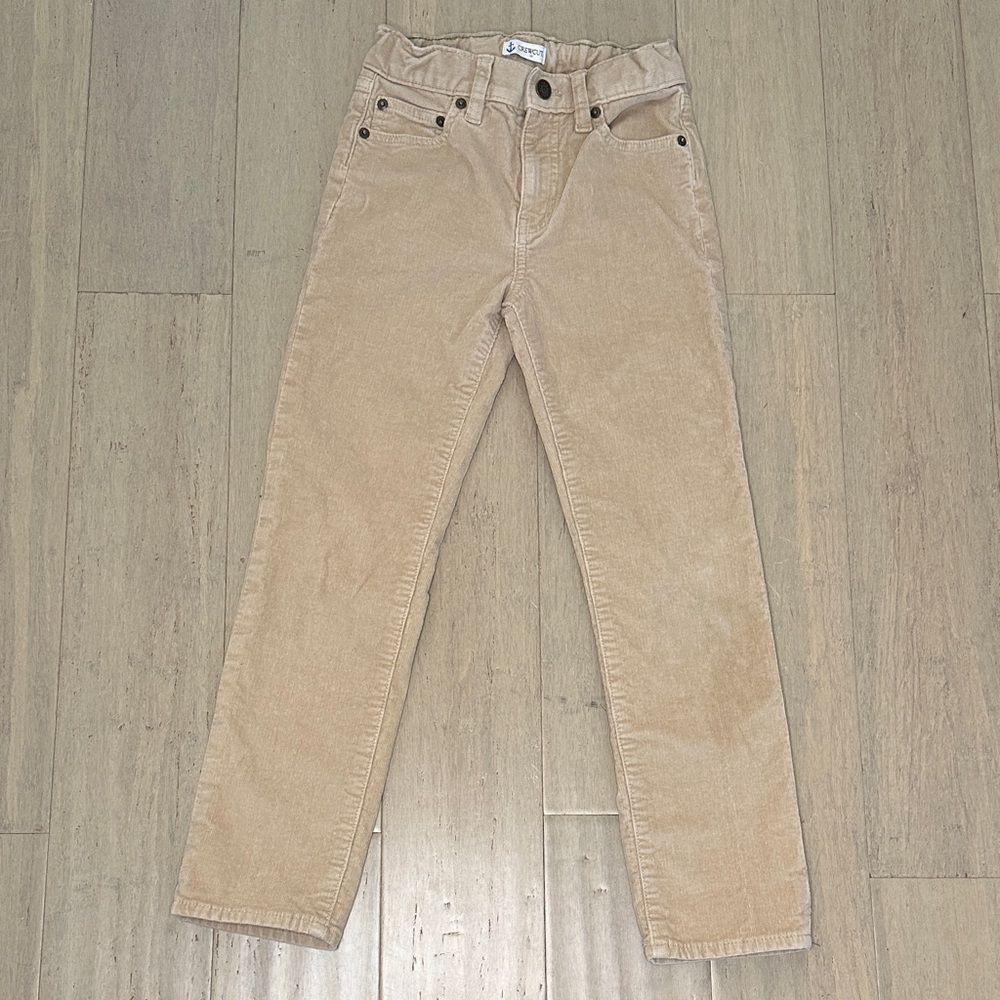 Crewcuts Tan Straight Fit Stretch Corduroy Pant Adjustable Waist